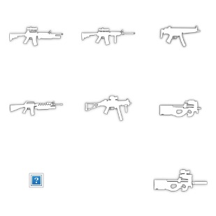 CS weapons -glass icon sets preview