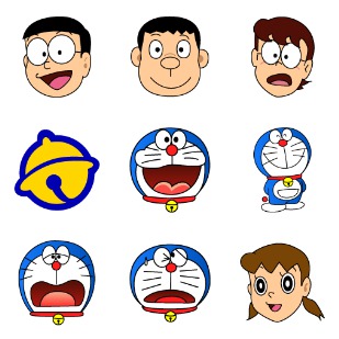 Doraemon icon sets preview