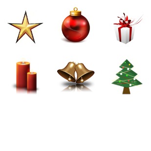 Christmas Gift icon sets preview