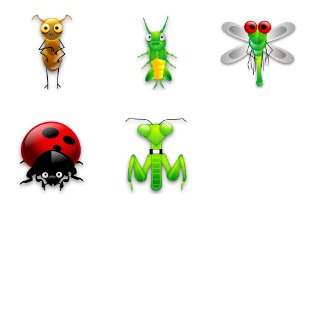 Tiny Bugs icon sets preview