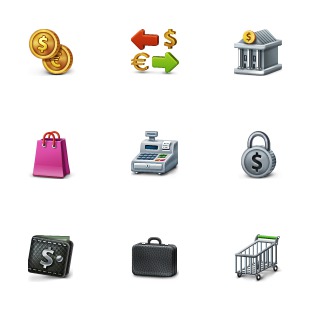 Commercio icon sets preview