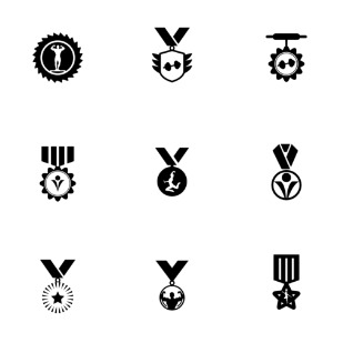 medals pack icon sets preview