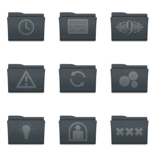 Leox Graphite icon sets preview