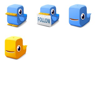 Twitter Block icon sets preview