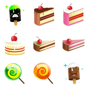 Sweet icon sets preview