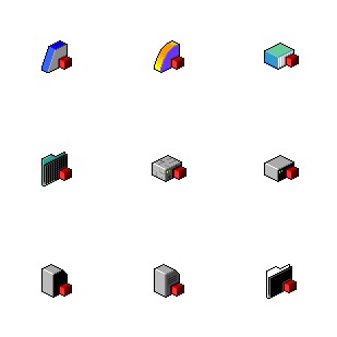 Red Box Folders icon sets preview