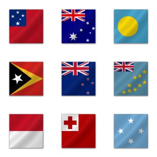 Australian Flags icon sets preview