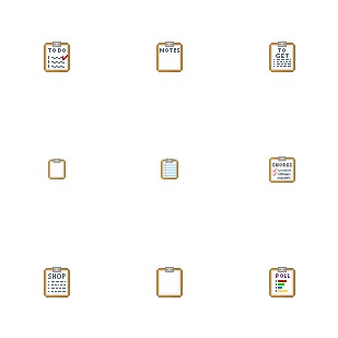 Clipboard Pack icon sets preview