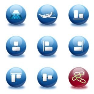 Spherical icon sets preview