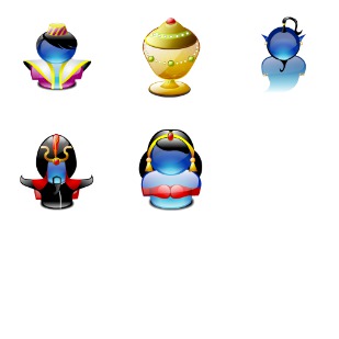 Aladdin Lumina icon sets preview