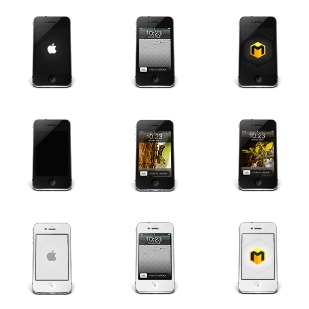 iPhone 4 icon sets preview