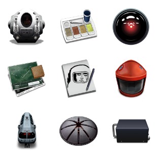 2001 Space Odyssey icon sets preview