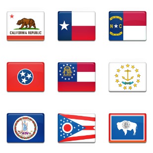 American States Set icon sets preview