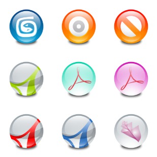 Orb icon sets preview