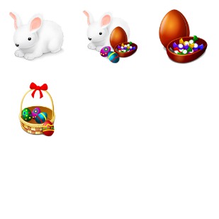 Easter icon sets preview