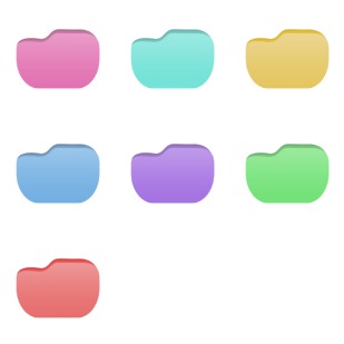 Color Folders icon sets preview