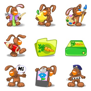 Rabbit Xp icon sets preview