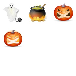 Halloween icon sets preview