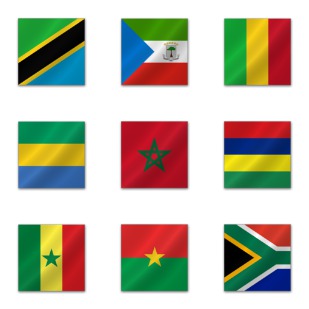 African Flags icon sets preview