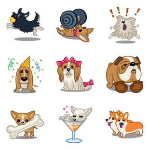 Tailwaggers icon sets preview