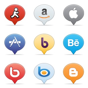 Social Balloons icon sets preview