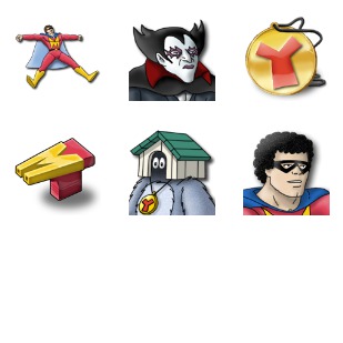 Mightyman And Yukk icon sets preview