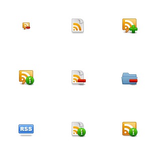 Feed 2 icon sets preview