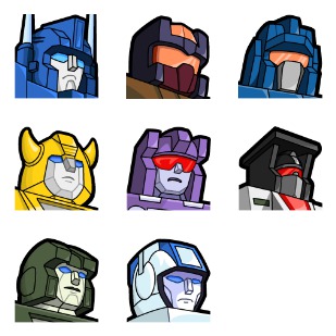 Transformers X Vol. 2 icon sets preview