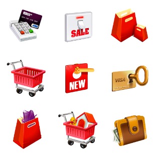 E Commerce icon sets preview