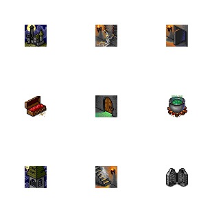 Haunted Castle icon sets preview