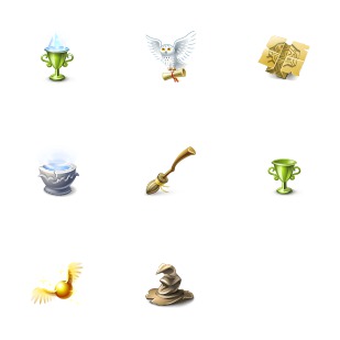 Harry Potter icon sets preview