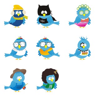 Free Twitter icon sets preview