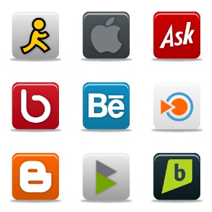 Pretty Social Media icon sets preview