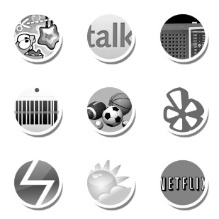 Lipse Greyscale icon sets preview