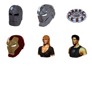 Iron Man icon sets preview